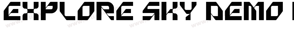 Explore Sky Demo Display字体转换